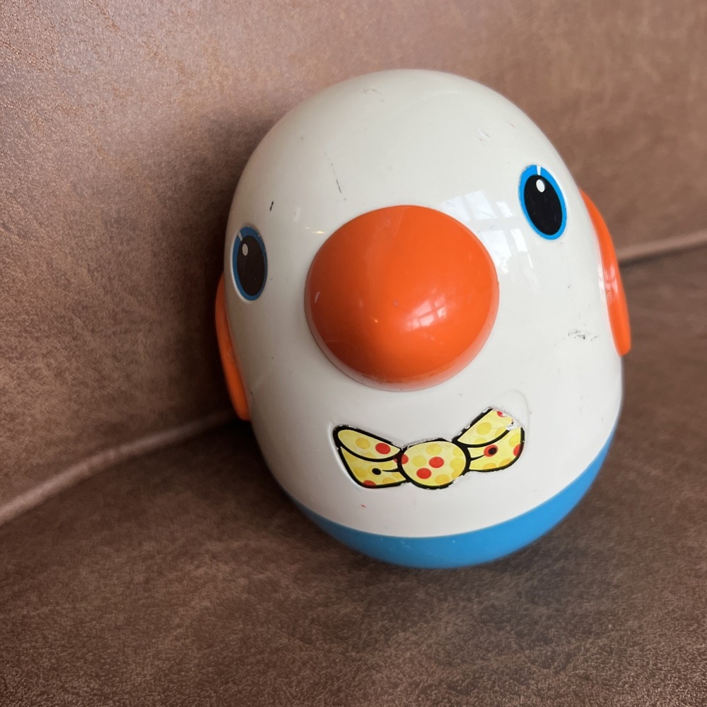 Playskool Chime Penguin Bird Roly Poly Weeble Duck Baby Toddler Toy Vintage 1986